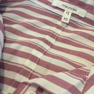 Maurices striped button down size xs